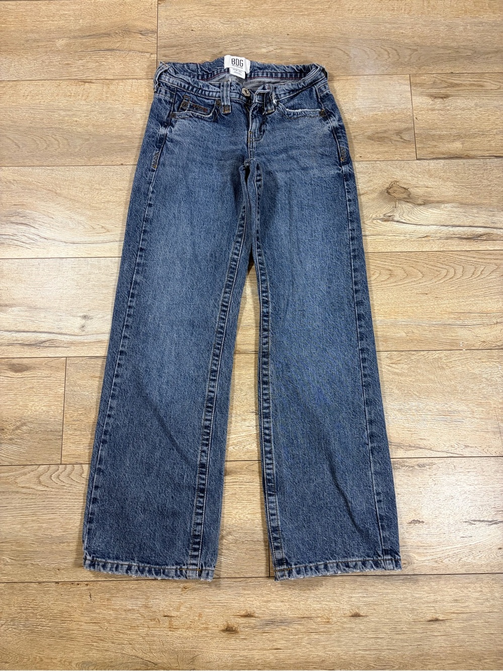 BDG Wide Leg High-Rise Jeans in Dark Blue Denim